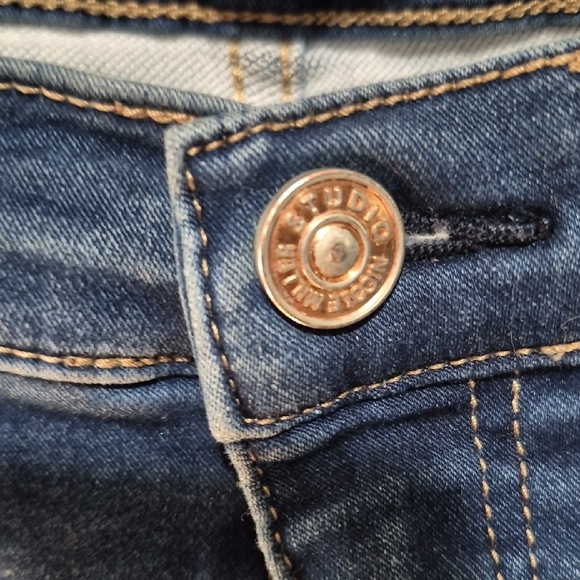 Nicole Miller Women's High Rise Jeans in Deep Blue - Picture 4 of 8